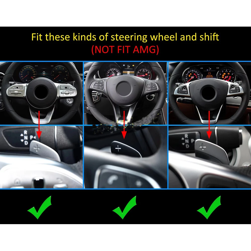 Car Steering Wheel Shift Paddle For Mercedes Benz A B C E G GLS GLC GLA SLC Class GLA CLS CLA W222 W213 205 X222 Paddle Shifters