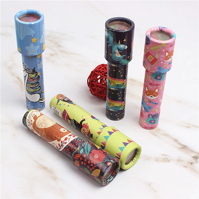 1PC Rotating Kaleidoscope Classic Nostalgic Child Science Experiment Toy Parent-child Kid Educational Toy Magical Change Gifts