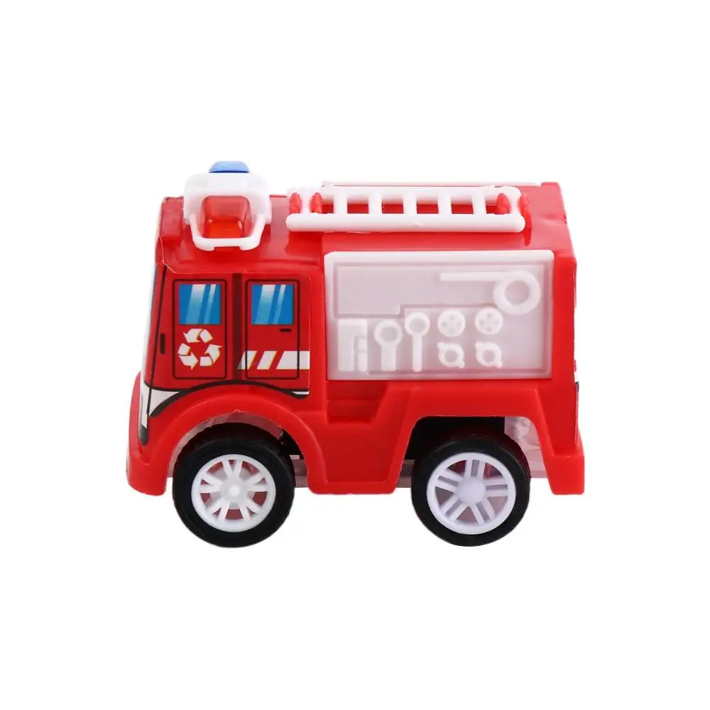 Funny Fire Truck Press and Go Car Toy Mobile Vehicle Police Car Inertia Car Toy Cute Montessori Pull Back Toy Car Party