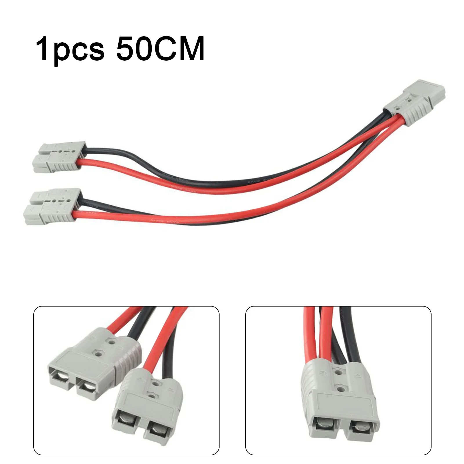 To Dual Y Adapter Plug Connector For Anderson Plug RVs 120A 6AWG Automotive Cable Connect Circuits Connect Devices