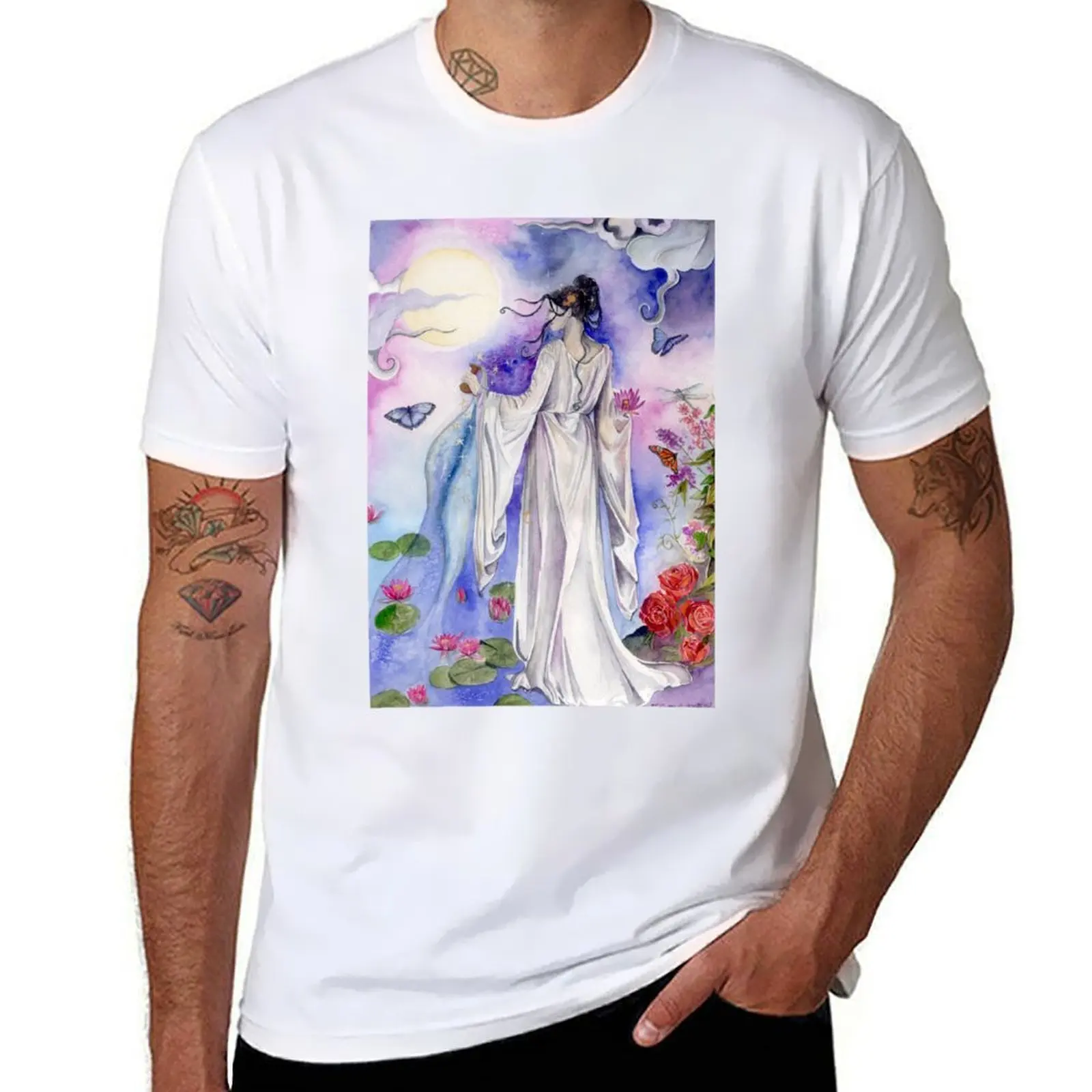 

Kwan Yin's Garden T-Shirt t shirts with prints t shirts for man graphic tees T-Shirt