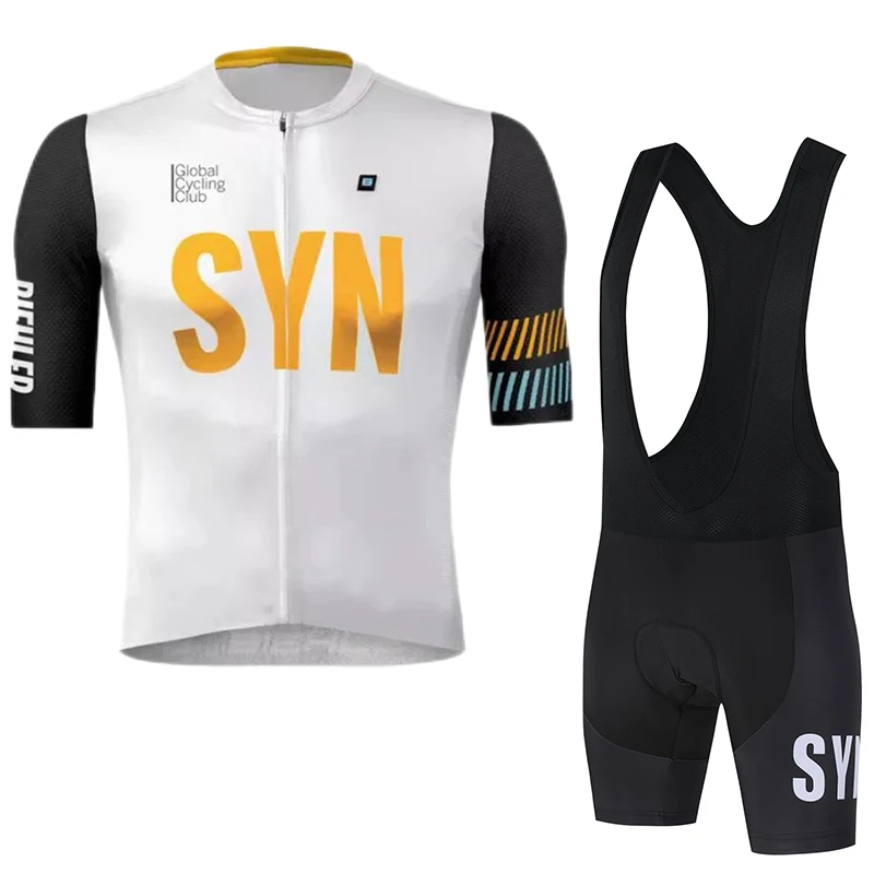 

SYN Men's Summer Cycling Sports Set MTB Road Cycling Shirt Cycling Paddle Sponge Cushion Bicycle Sports Shirt Cycling Shirt