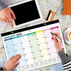 January 2024- June 2025 English Wall Calendar Hanging Calendar For Home Office Schedule Paper Year Planning Note