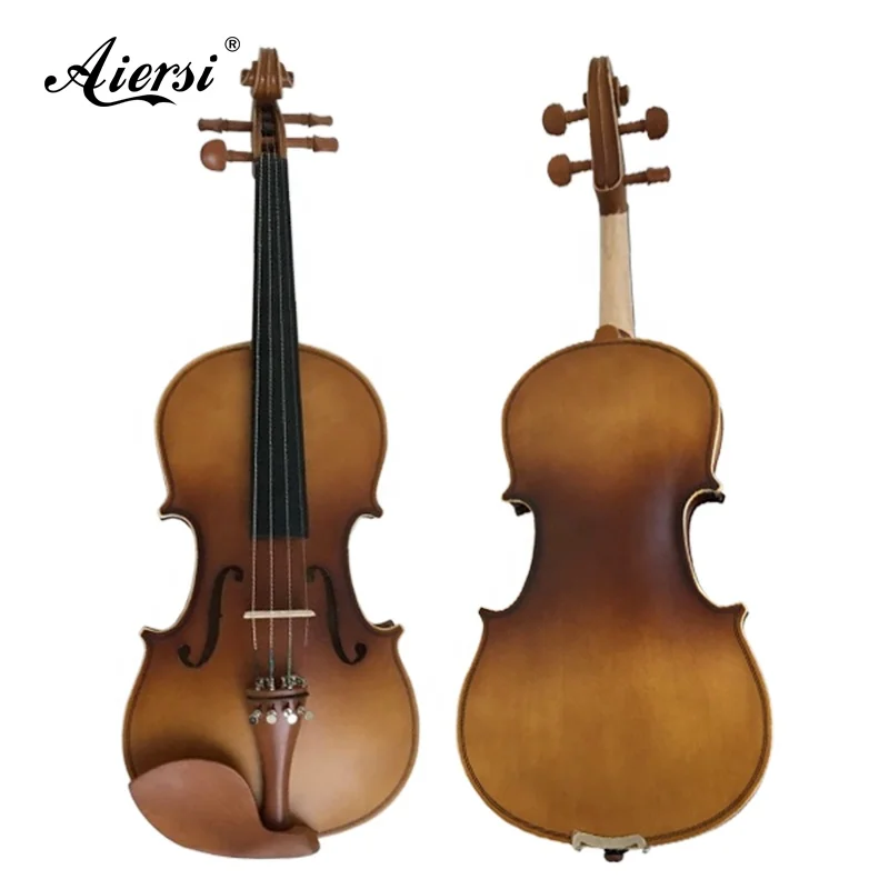 Antique 3/4 Matte maple wood cheap violin made in China with boxwood violin parts