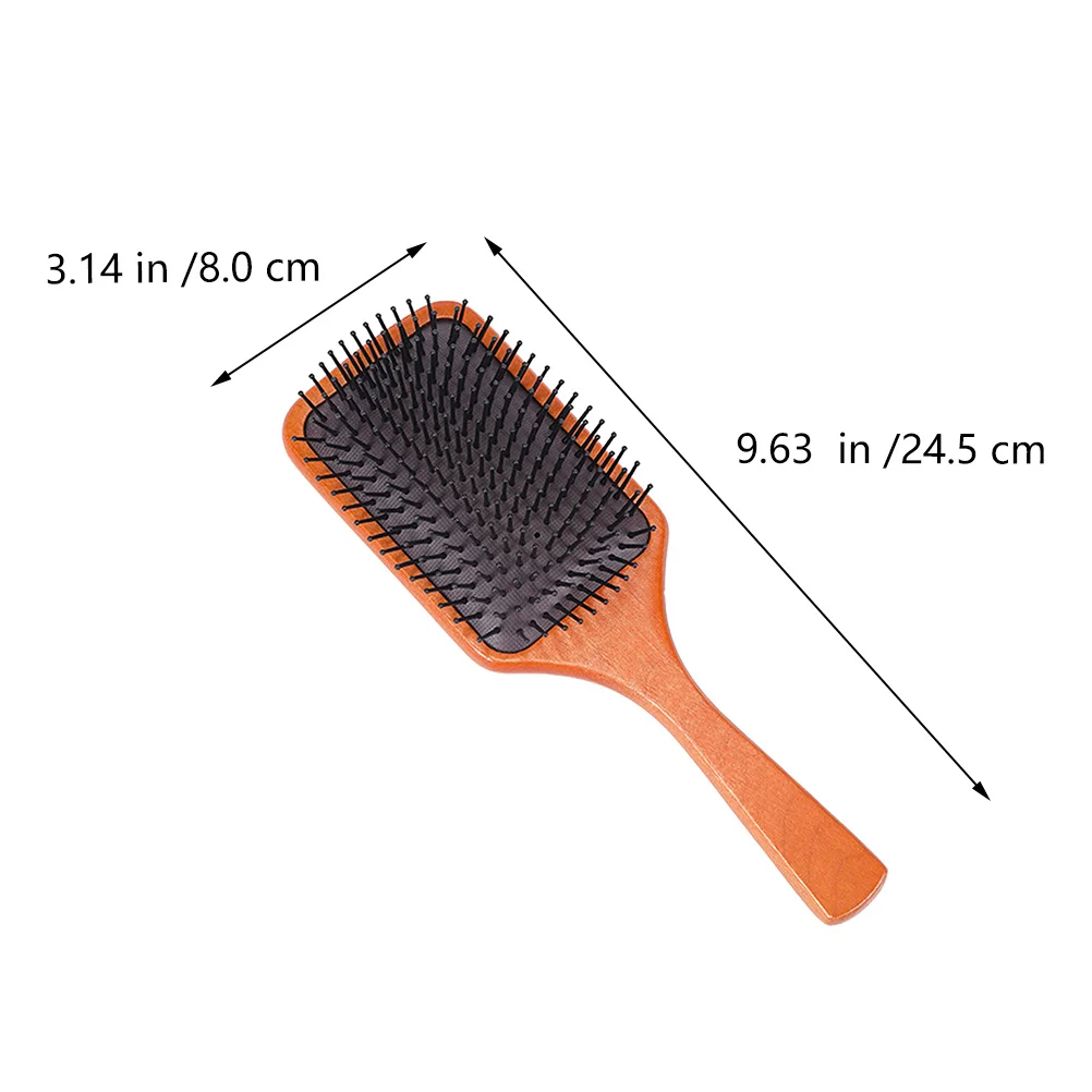 

1Pcs Airbag Comb Made of Wood and Rubber Smooth Cushion Base Comfortable Grip Lightweight Mini Comb for Daily Styling