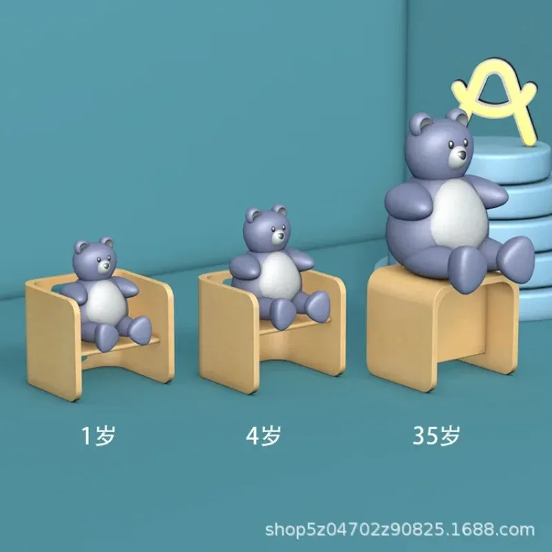 Set Meja dan Kursi Anak Kursi Meja Makan TK Bayi Multifungsi Kayu Solid