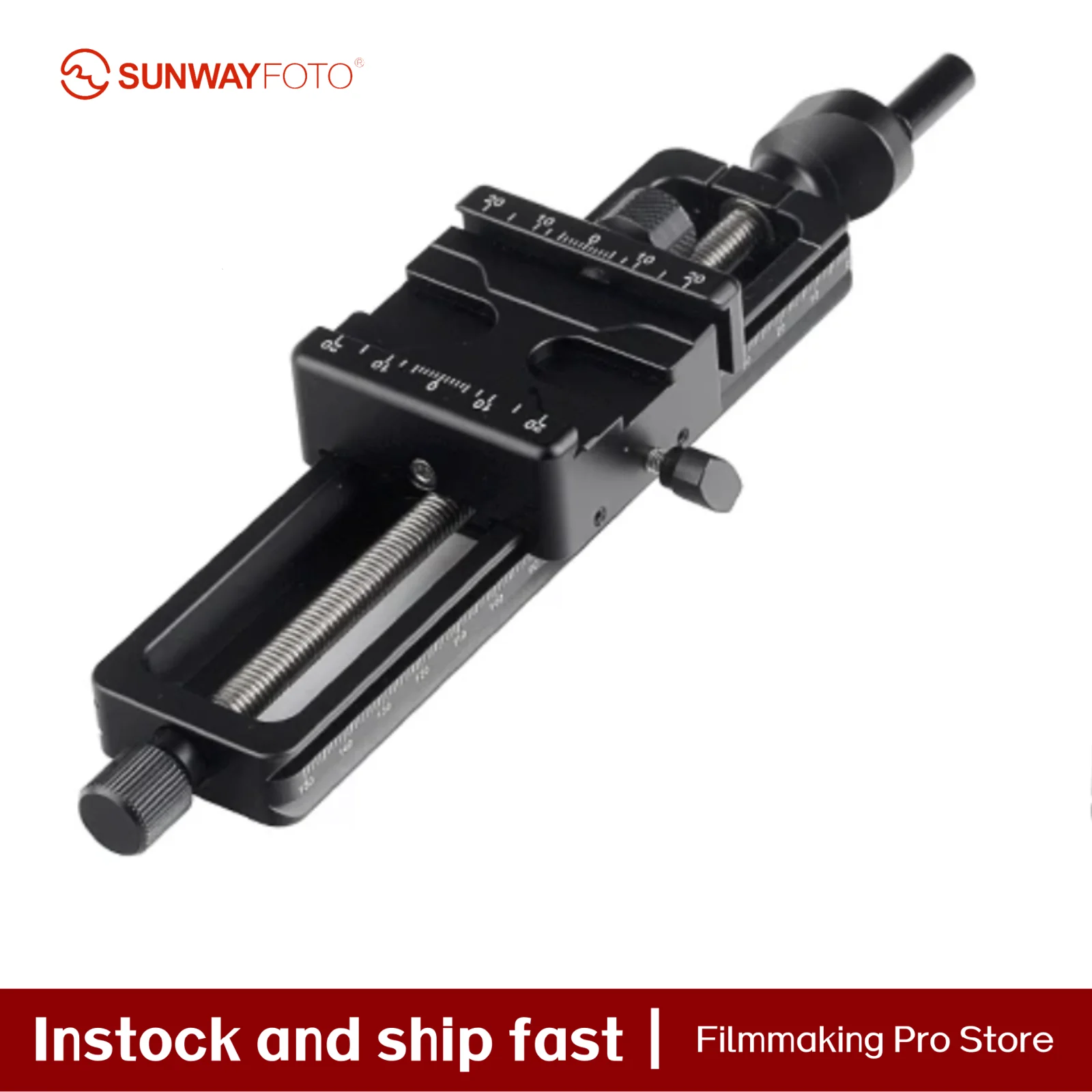 

SUNWAYFOTO Camera Accessories Tripod Head Macro Photography Focus Macro Fotografie Statief Focusing Rail Slider ,Compati