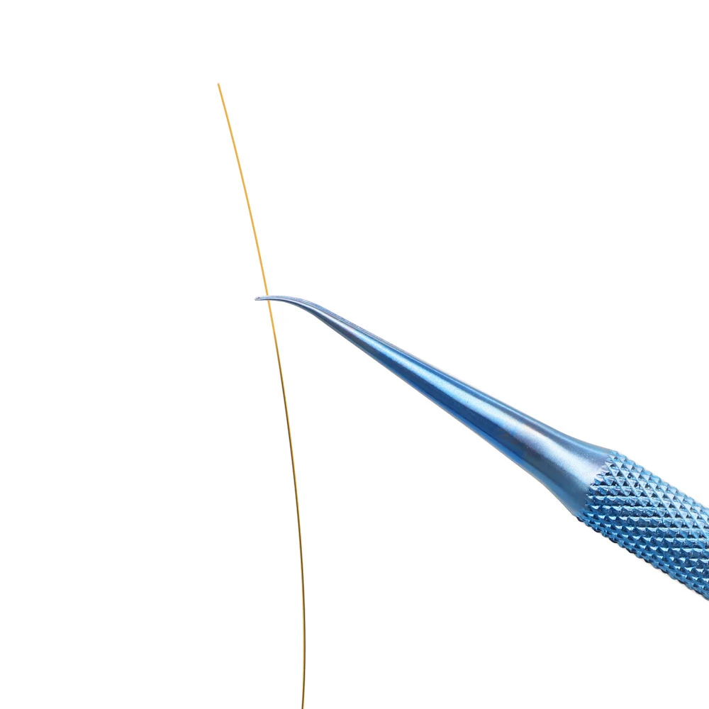 Precyzyjne antystatyczne pęsety do przedłużania rzęs z tytanowego stopu, do spawania drutem, proste i zagięte.