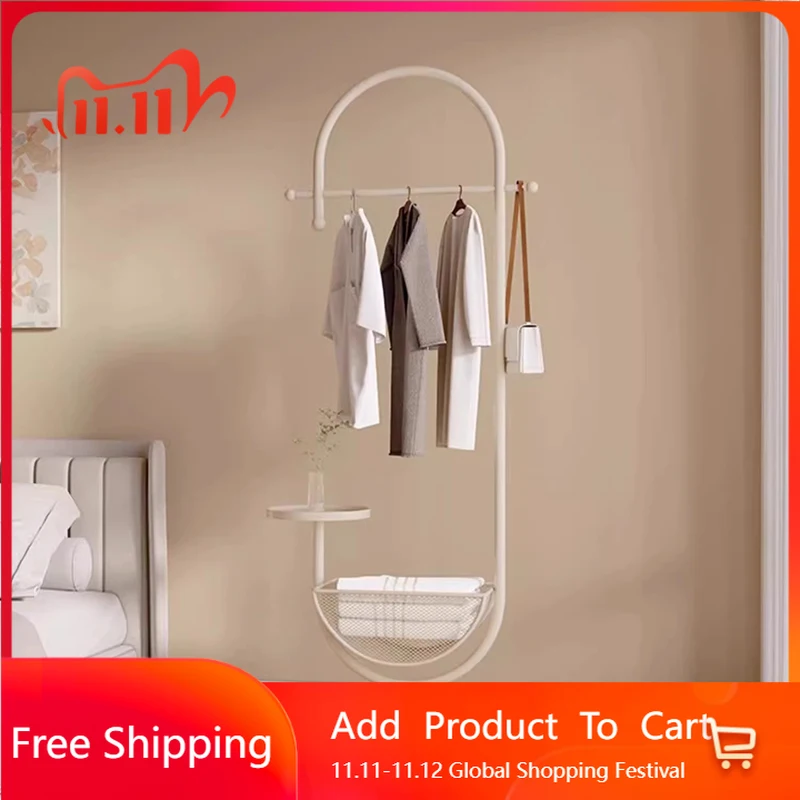 

Minimalist Organizer Coat Racks Garment Hall Tree Hallway Bedroom Coat Racks Floor Modern Space Saving Perchero Salon Furniture