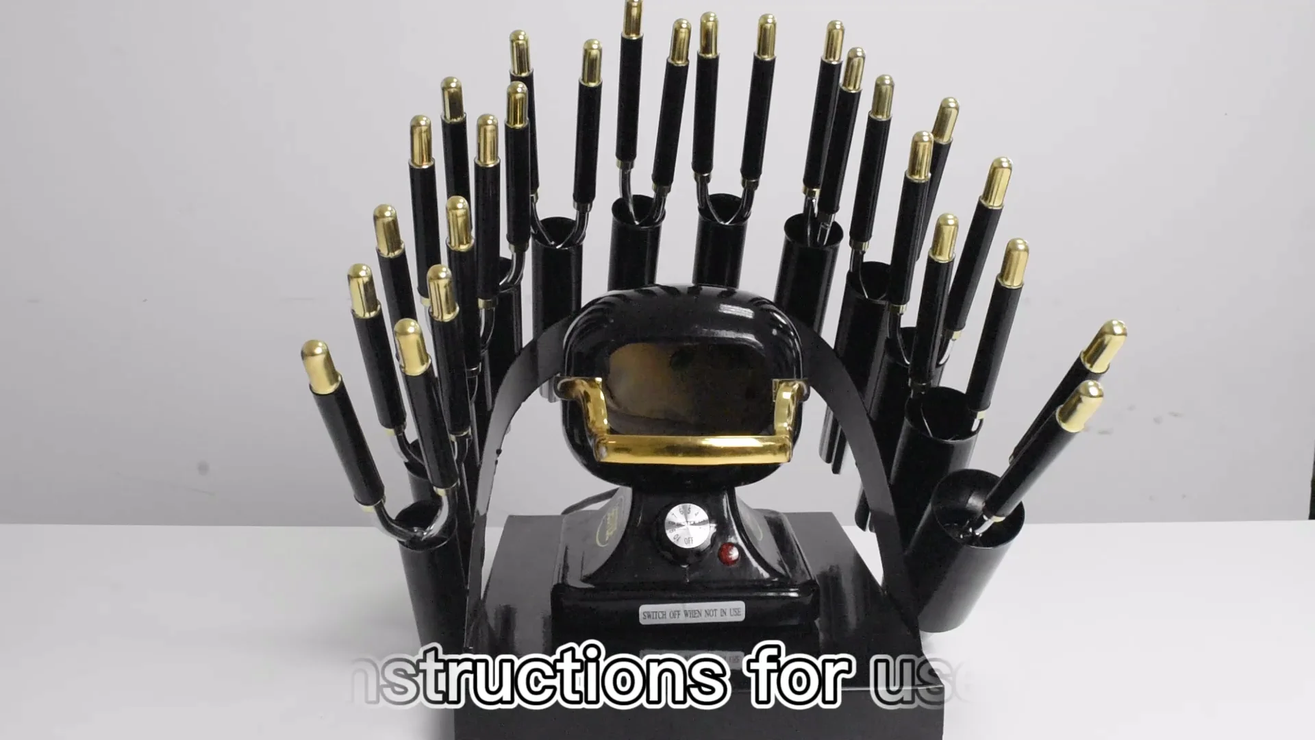 Wholesale  Automatic Big Wave Curler Curling Iron Hair Curler stove holder kit for hair