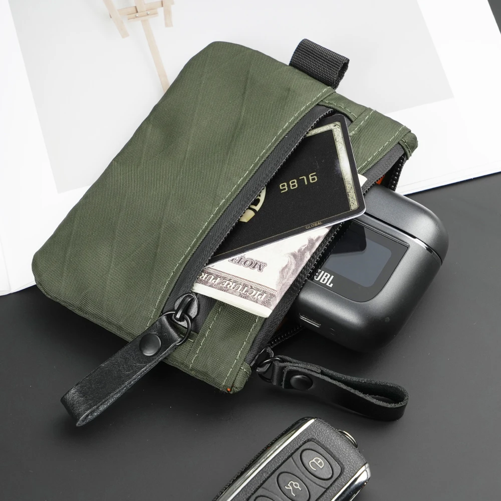 X-Pac Zip Pouch RFID-Blocking Cash and Card Wallet - Made With Carbon Neutral Weatherproof Fabrics, YKK Zipper, Black image 4