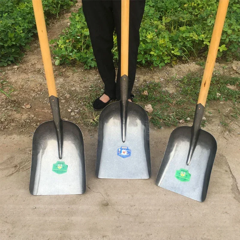 Imagem -05 - Quadrada pá de Neve Metal Aço Manganês Grande Carvão Sshovel Escavação pá Limpeza para Garagem Jardinagem pá