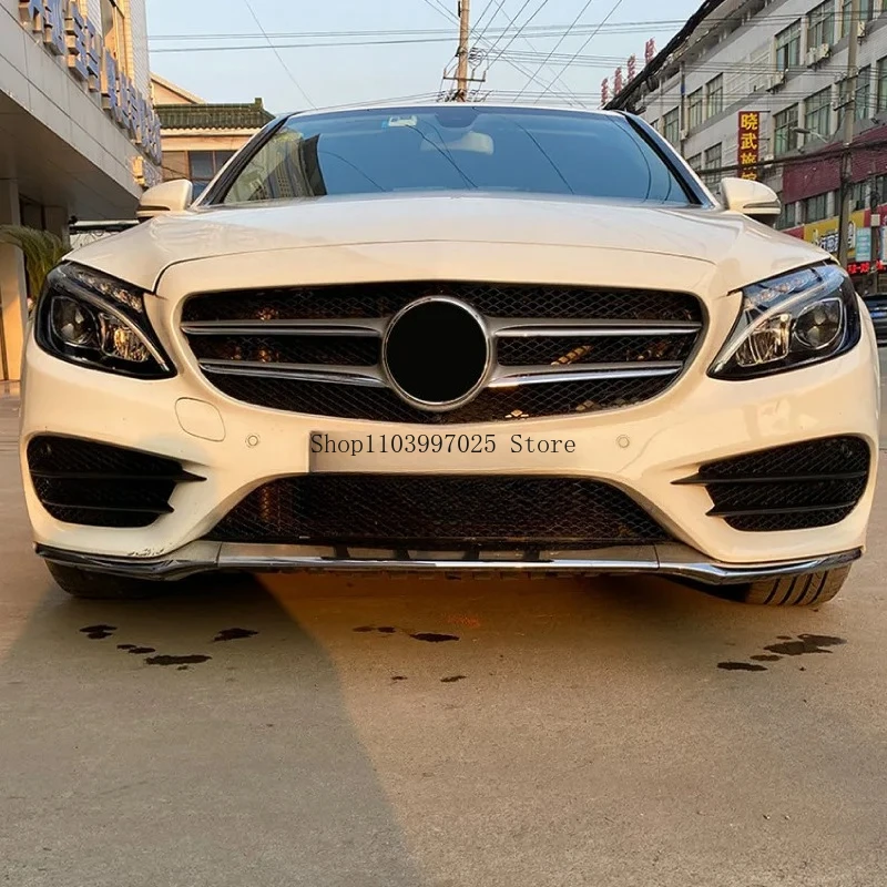

For Mercedes Benz C-Class W205 C200 C260 2015-18 AMG Fog Light Grille Front Air Knife Modification Accessories