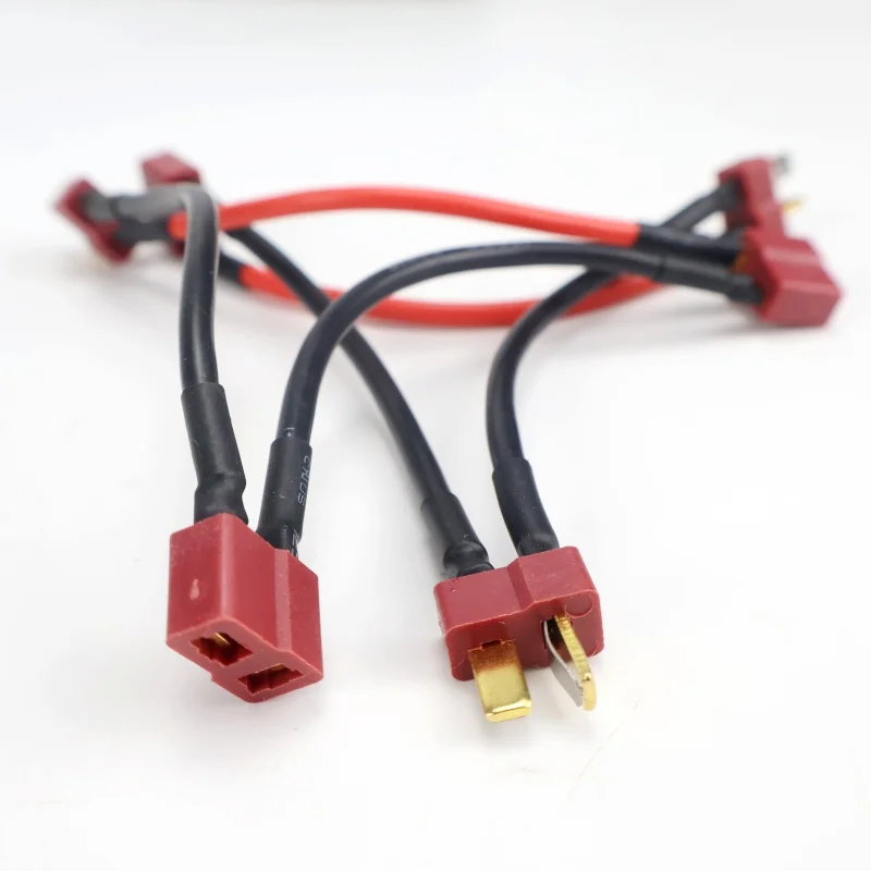 Złącze T męskie na żeńskie 14AWG/16AWG 10CM Adapter Baterii Seria Y Kabel Połączeniowy do Helikoptera RC