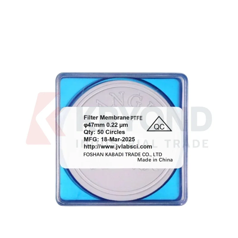 Hydrophobic PTFE Membrane Filter 47mm Diameter 0.1-5um Pore Size 50/PK Non-Sterile Lab Filtration