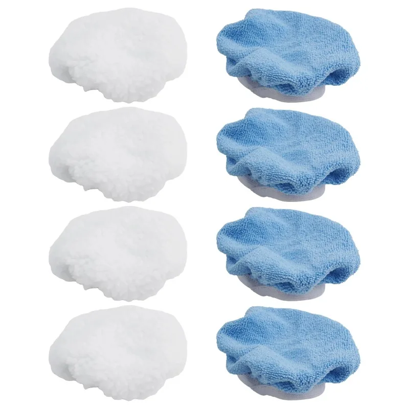 150mm 5-6 Inch Car Polishing Bonnets for Buffer Pads, Microfiber & Synthetic Fleece Waxing Wool Sleeve, Washable Reusable Auto