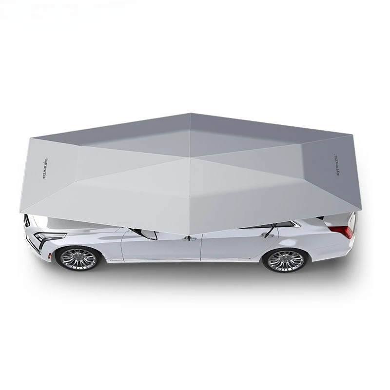 4.8 meters full semi-automatic mobile canopy, car parasol, automatic folding, car clothes, roof to block falling leaves