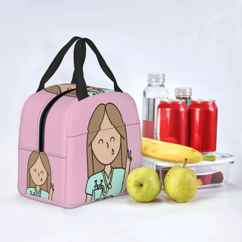 En Apuros Doctor Nurse Medical Lunch Bag Waterproof Cooler isolamento termico Bento Box per le donne Kids Food Tote Bags