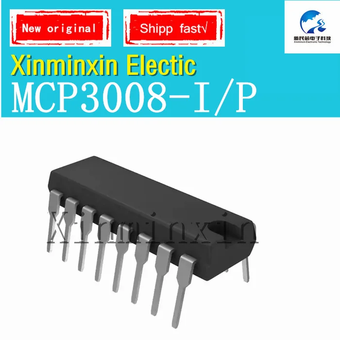 

10PCS/lot MCP3008-I/P MCP3008-I MCP3008 DIP-16 IC chip New Original