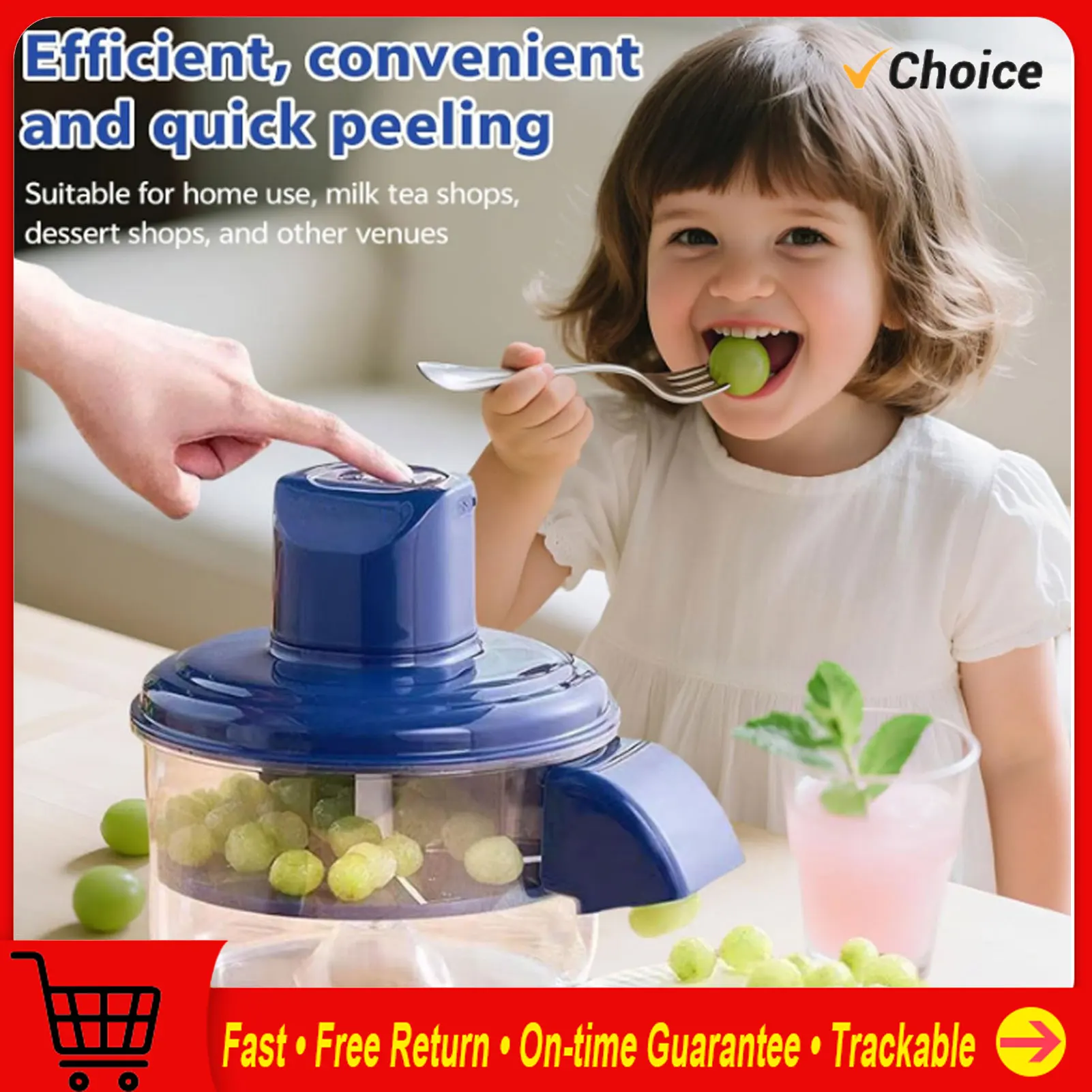 

Электрическая машина для очистки винограда, перезаряжаемая автоматическая машина для очистки фруктов, инструмент для удаления кожи винограда для домашней кухни