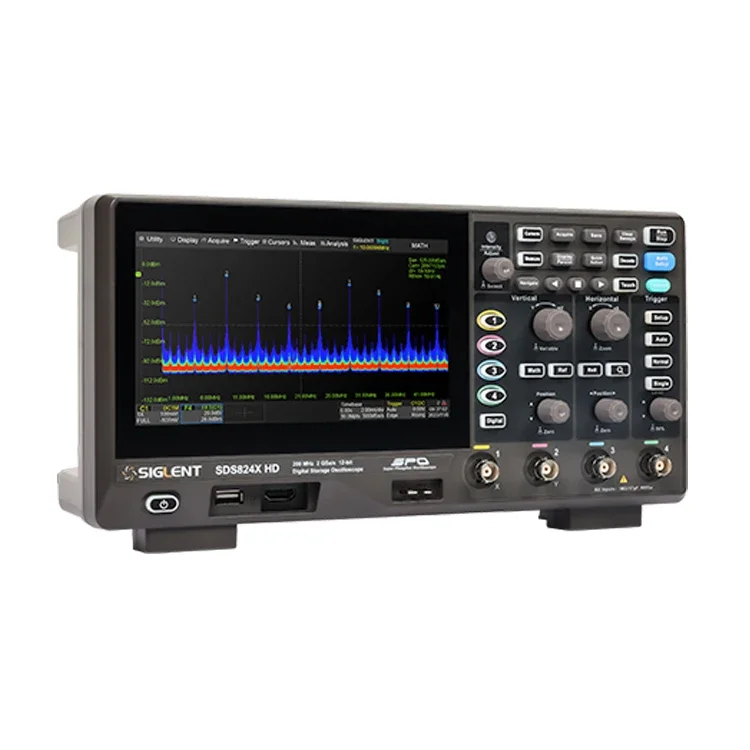 China SDS812X HD 100 MHz 2 Channel Analysis Probe Options Siglent Digital Oscilloscope