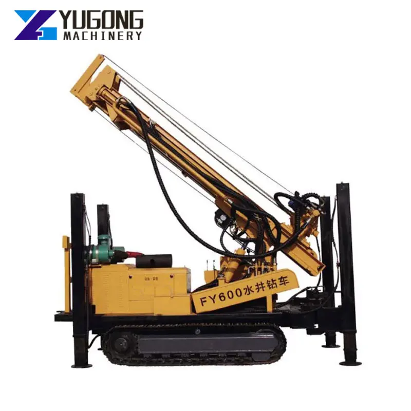 Electric Underground Deep Water Borehole Drilling Machine /Water Well Rotary Drilling Rig For Sale 200m Crawler Drilling Rig