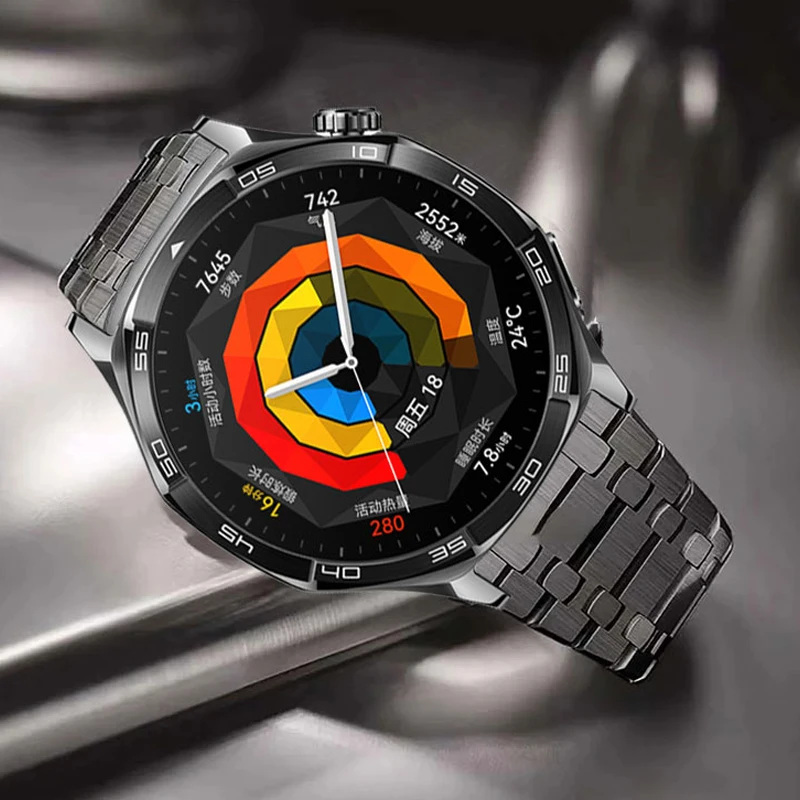 22 مللي متر حزام من الفولاذ المقاوم للصدأ لساعة هواوي 5Pro/GT5 4 3 2 46 مللي متر سوار معدني لساعة هواوي Ultimate/براعم/GS Pro/GT2e