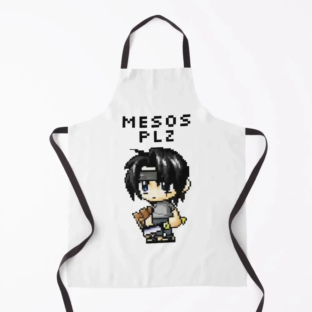

Mesos Plz MapleStory Noob Meme (Transparent) Apron painters japanese woman bib Men'ss Apron