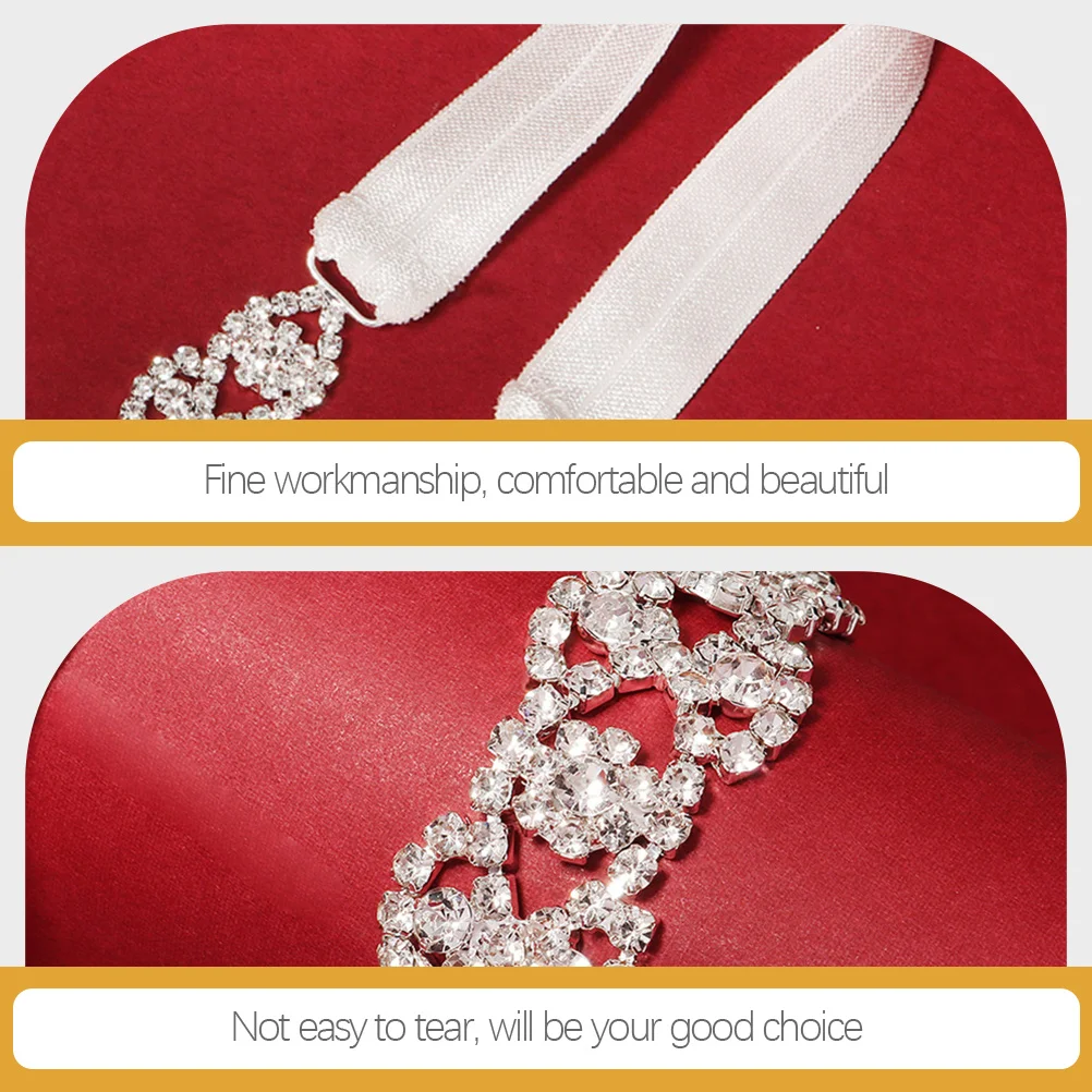 

Rhinestone Garter for Bride Elegant Wedding Leg Ring Hollow Design Bridal Leg Band Party Ceremony Decoration Bridal Garter