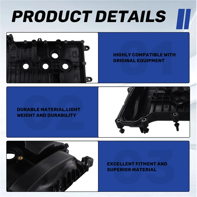 

AASS-Car Valve Cover For Ford Focus 1.5L 2019- MD896K271AA GN1G6K271BC MD89-6K271AA GN1G-6K271BC
