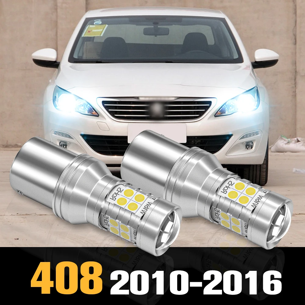 

2pcs Canbus LED Daytime Running Light DRL Accessories For Peugeot 408 2010-2016 2011 2012 2013 2014 2015