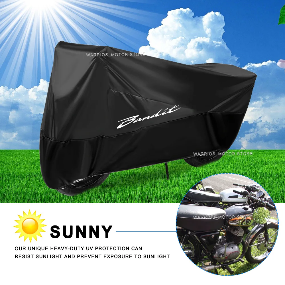 For Bandit 1200 1250 1250S 1250F 250 400 650 GSF650 GSF 650 Motorcycle Cover Outdoor Rain Dustproof UV Protector Covers
