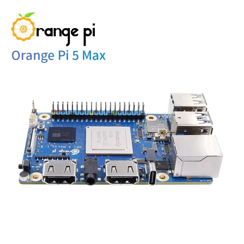 OrangePi5 MAX Rockchip Micro RK3588 memoria 4G/8G/16G Placa de desarrollo opcional, Pie naranja