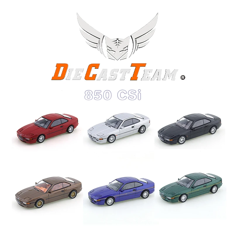 DCT 1/64 Diecast Automotive Model Ornaments Cas Toys Gift Decorations BMW 850 CSi