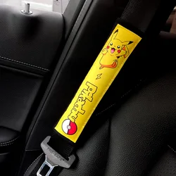 Pokemon Car Seat Belt Shoulder Cover Pikachu Auto Parts Extended Seat Belt Shoulder Guard General Car Interior Decorations Soft