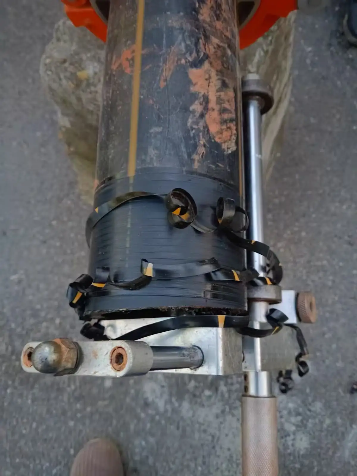 63-400mm PE Pipe Rotary Scraper Tool For Oxide Layer Removal