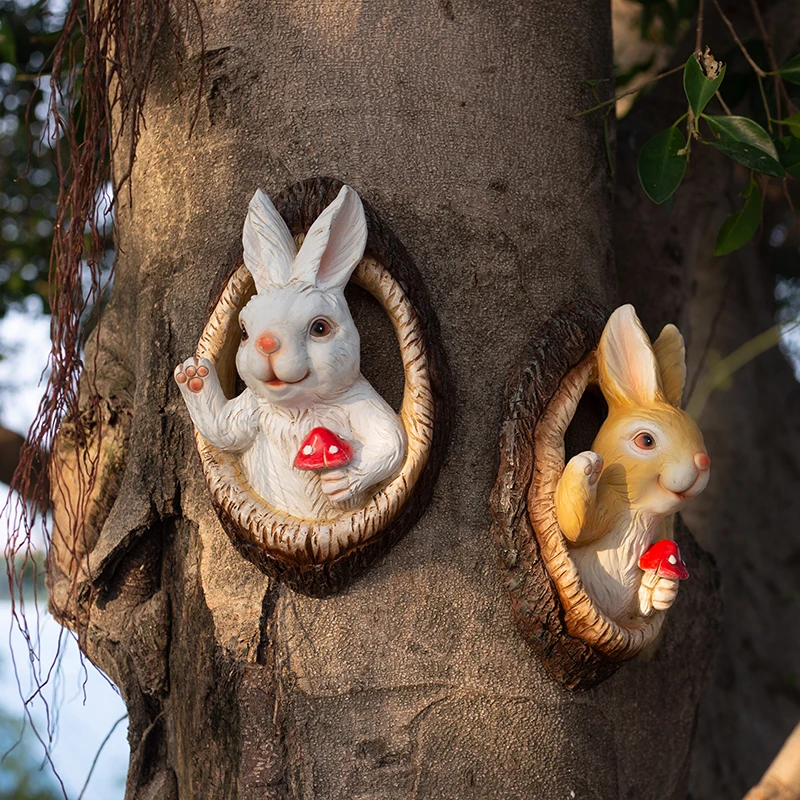 outdoor-garden-decorations-panda-rabbit-resin-sculptures-landscape-small-pieces-adult-country-style-folk-art-craft-painted