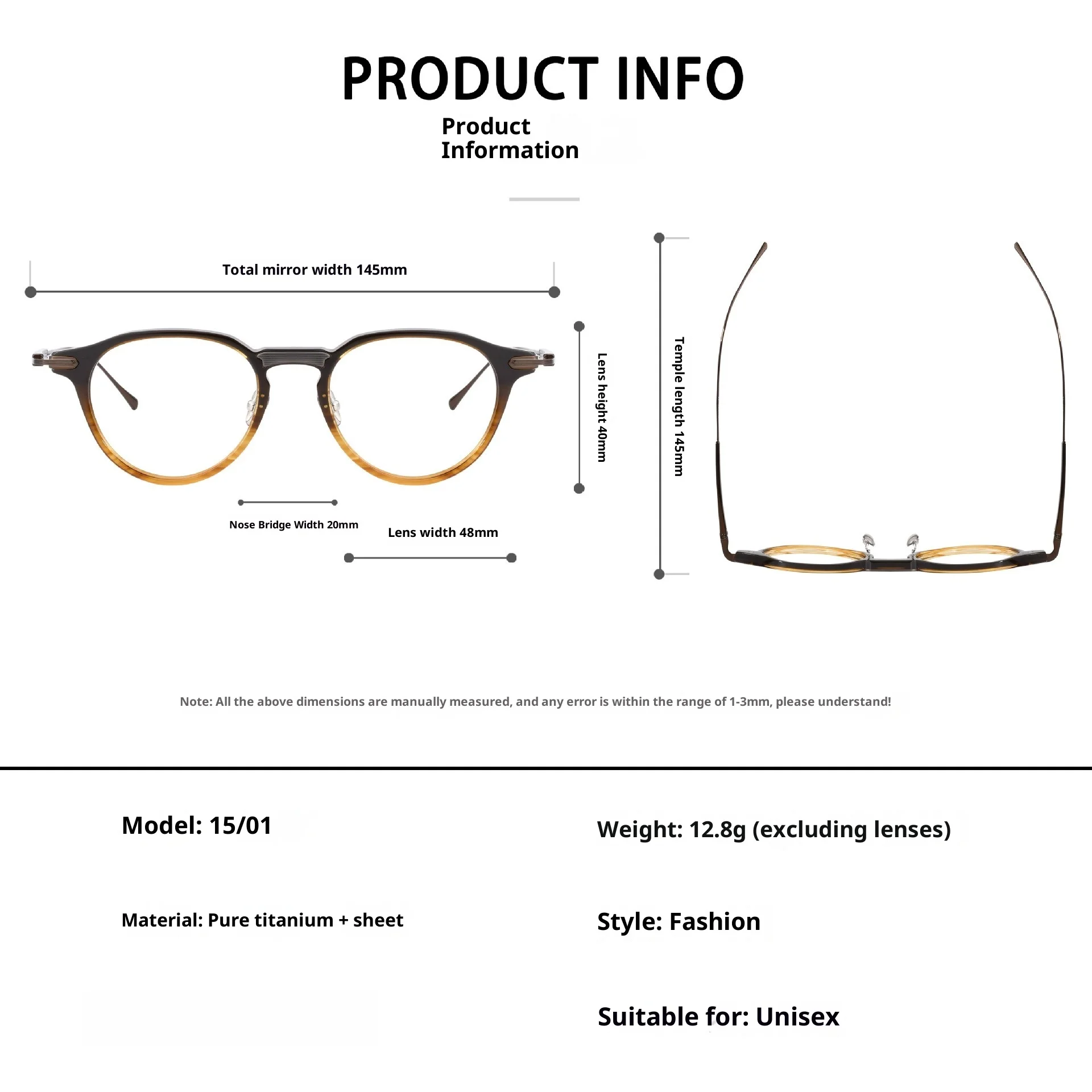 2026 Ацетат Титан Модные Удобные Оправы Для Очков Ретро Круглые Роскошные Оправы Для Очков Для Мужчин И Женщин