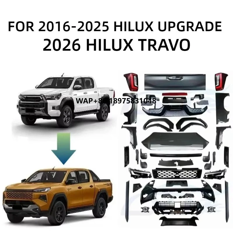 For Hilux Travo 2016-2025 Upgrade Hilux Travo 2026 New Facelift Body Kits Hilux Accessories