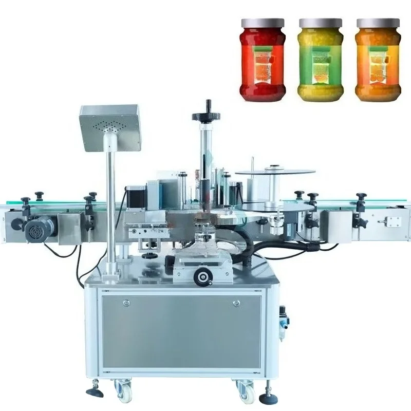Customized Automatic Round Bottle Labeling Machine Self‑adhesive Sticker Label Applicator for Glass Plastic