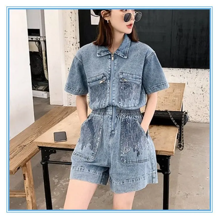 Jeans Women's One-Piece Shorts Women 2022 Summer High Waist Invisible Open Crotch Convenient Outdoor Urine Sex Pants Short Women