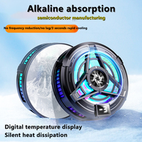 New Magnetic/ Back-clip Mobile Phone Semiconductor Radiator PUBG Game Cooler With Digital Display SL17 For IPhone Android