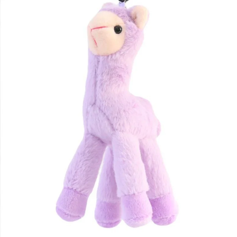 1PCS Cute Alpaca Llama Grass Mud Horse Small Plush Toys Stuffed Pendant Backpack Doll For Children's Toy Christmas Gift 18CM