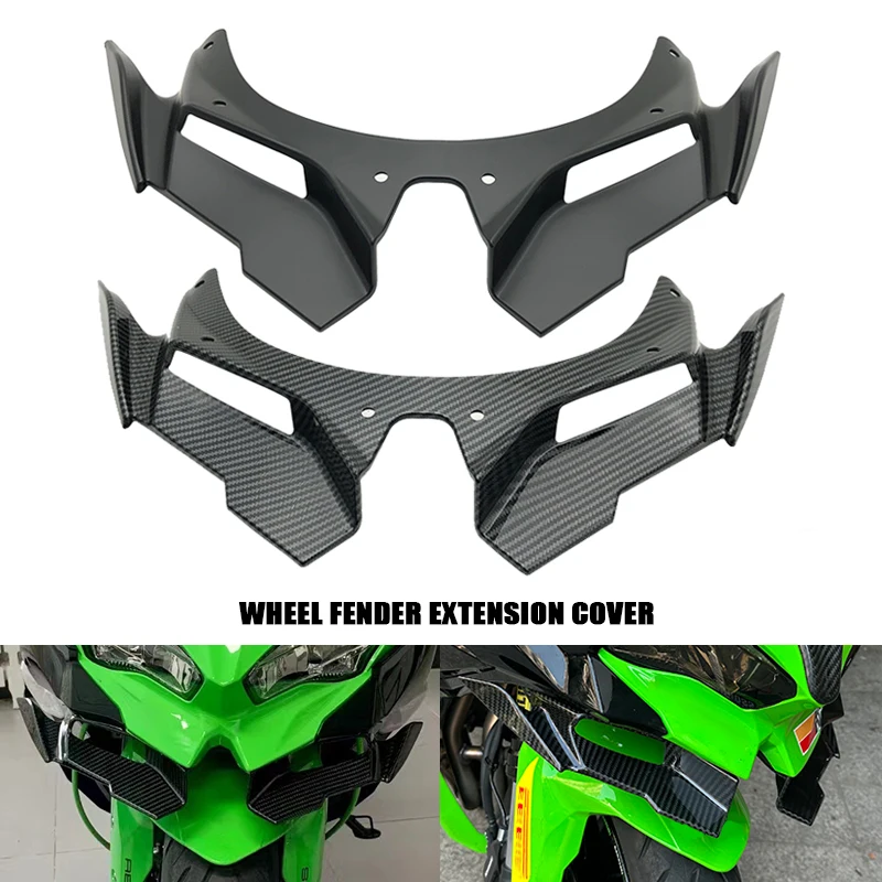 For Kawasaki For Ninja ZX-25R ZX25R Front Wheel Fender ZX4R ZX-4R ZX-4RR 2023 2024 Beak Nose Cone Extension Cover Extender Cowl