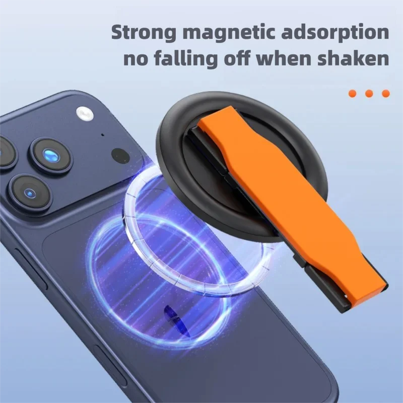 For Magsafe Cellphone Grip Magnetic Mobile Phone Holder Portable Foldable Stand Phone Ring Grip Tok Wristband Desktop Bracket