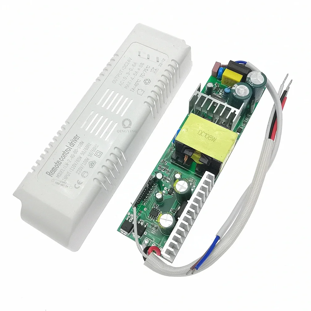 AC110V-220V 18W-108W-150W Output 24V 2.4G Remote Control LED Driver Power Supply For Dual Color LED Strip Dimming Color Changing