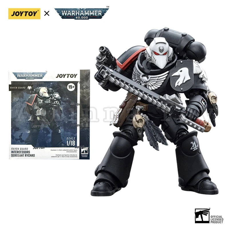 JOYTOY 1/18 Action Figure 40K Raven Guard Intercessors Rychas Edisi Ulang Model Militer Anime