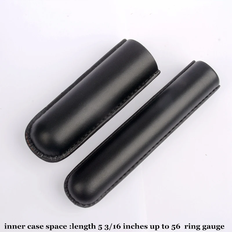 54 Ring  Man-made Leather Cigar Case Single Tube Cigar Holder Mini Humidor Travel  Box Portable Cigar Accessory for Cigar Lover