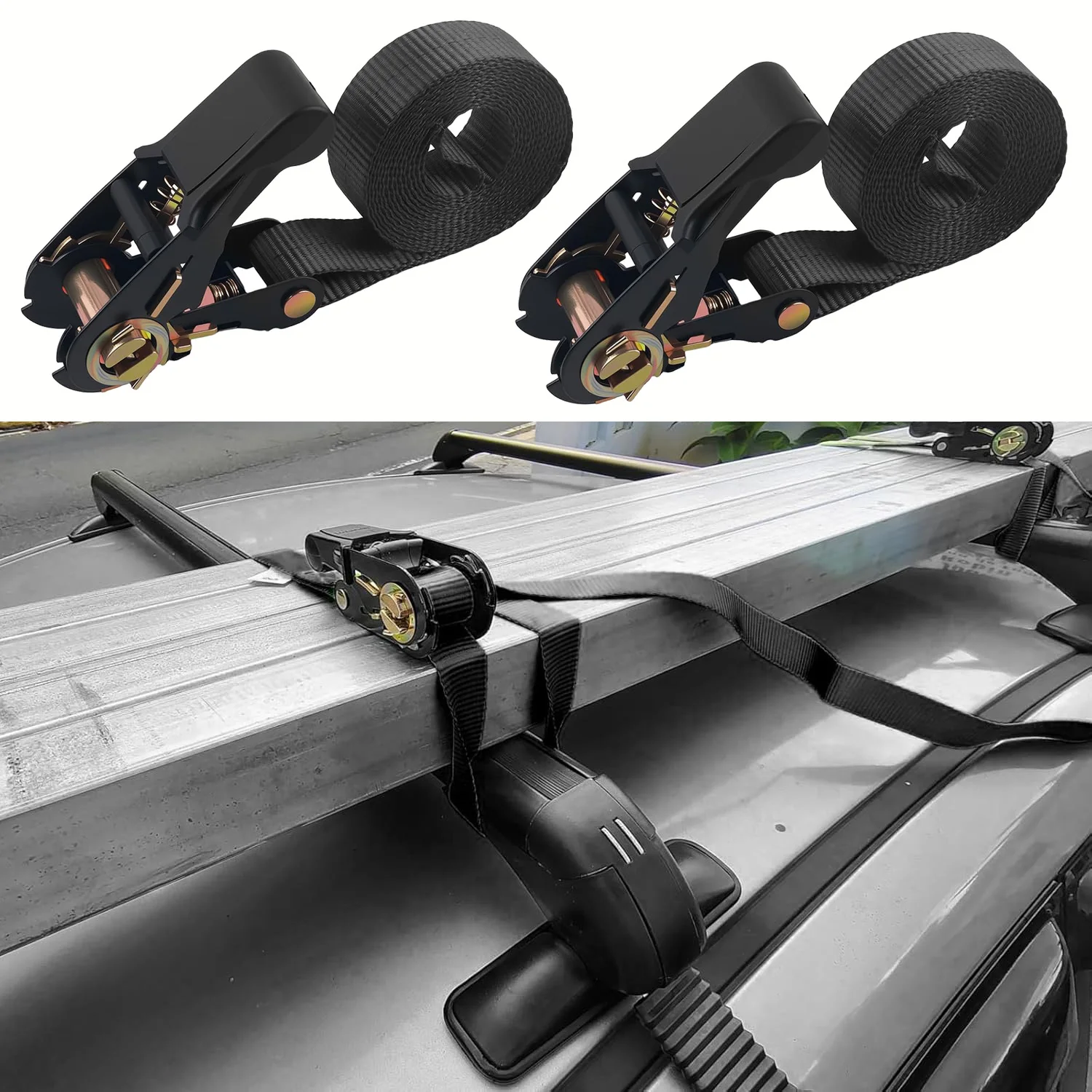 

Retractable Ratchet Straps,Heavy Duty Tie Down Straps Ratchet,Universal Endless Ratchets Strap for Cargo Motorcycle Truck