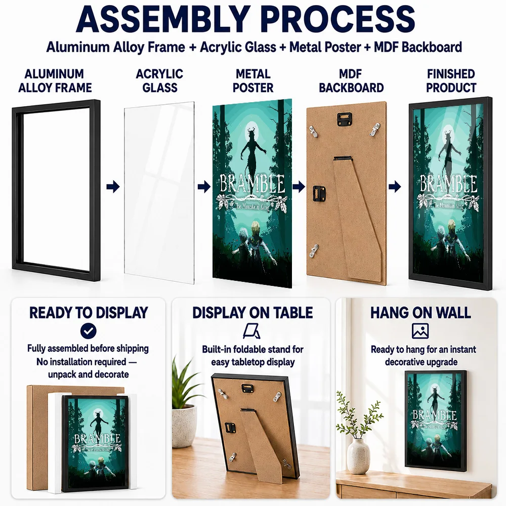 Bramble The Mountain King Game Framed Metal Print Customized Hero Tribute Wall Art Designed For Players To Display In Studio